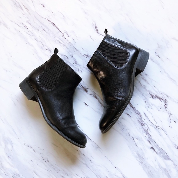 Nine West Shoes - Nine West Black Leather Ankle Booties